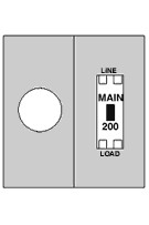 Midwest MS250C 200A SURFACE MTRD 17X26 SIDE/SIDE