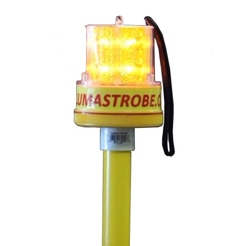 LUMASTROBE LX-18-H LED STROBE WARNING LIGHT W/ HANDLE BASE