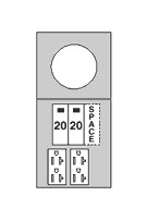 Midwest R011C010 100A SURFACE MTRD 20/20GFCI
