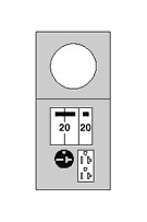 Midwest R036C010 40A SURFACE MTRD 20/20GFCI