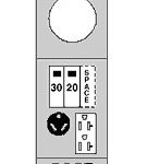 Midwest R041CP6010 100A POST 30/20GFCI