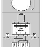 Midwest R281C1P6H034 200A HEADPOST METERED LEVER BYPASS