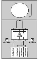 Midwest R281C1P6H034 200A HEADPOST METERED LEVER BYPASS