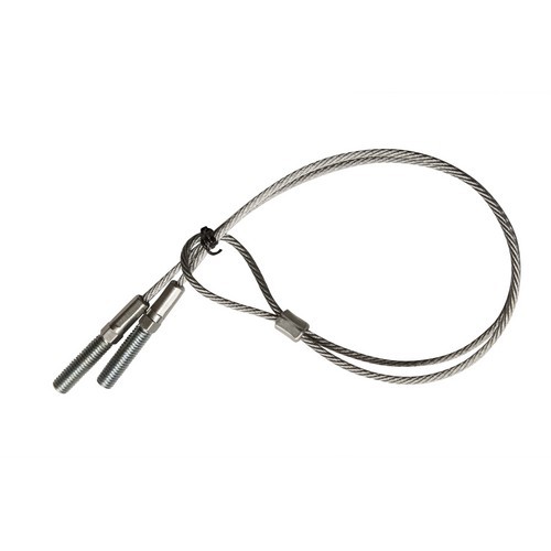 Morris 17226 Wire Rope 1ft x 1/8 w/Stud