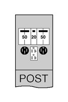 Midwest U004CP4010 120A POST 50/50/20GFCI