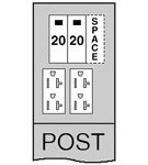 Midwest U011CP6010 70A POST 20/20GFCI