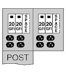 Midwest U011GB6 70A BACK-TO-BACK POST 20/20