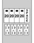 Midwest U014C010 100A SURFACE UNMETERED (4) 20A GFCI