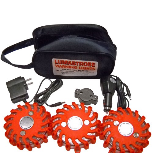 LUMASTROBE RF-16-KIT3 LED RECHARGEABLE FLARE 3-PACK