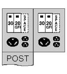Midwest U041GB6 70A B/B POST 30/20