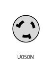 Midwest U050N 50A 120/240V POWER INLET
