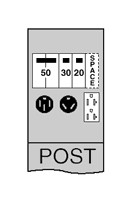 Midwest U075CP4010 100A POST 50/30/20GFCI