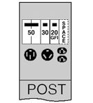 Midwest U075GP4 100A POST 50/30/20