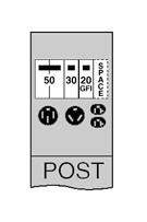 Midwest U075GP4 100A POST 50/30/20