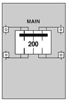 Midwest U280C1 200A SURFACE UNMETERED 9X21