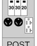 Midwest U611CP6010 80A POST 30/30/20GFCI