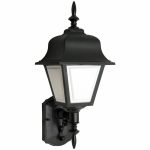 InconLighting 33915-13LED-120-40K 13W LED Traditional Black Lantern White Lens