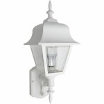 InconLighting 33991-13LED-120-40K 13W LED Traditional White Lantern Clear Lens