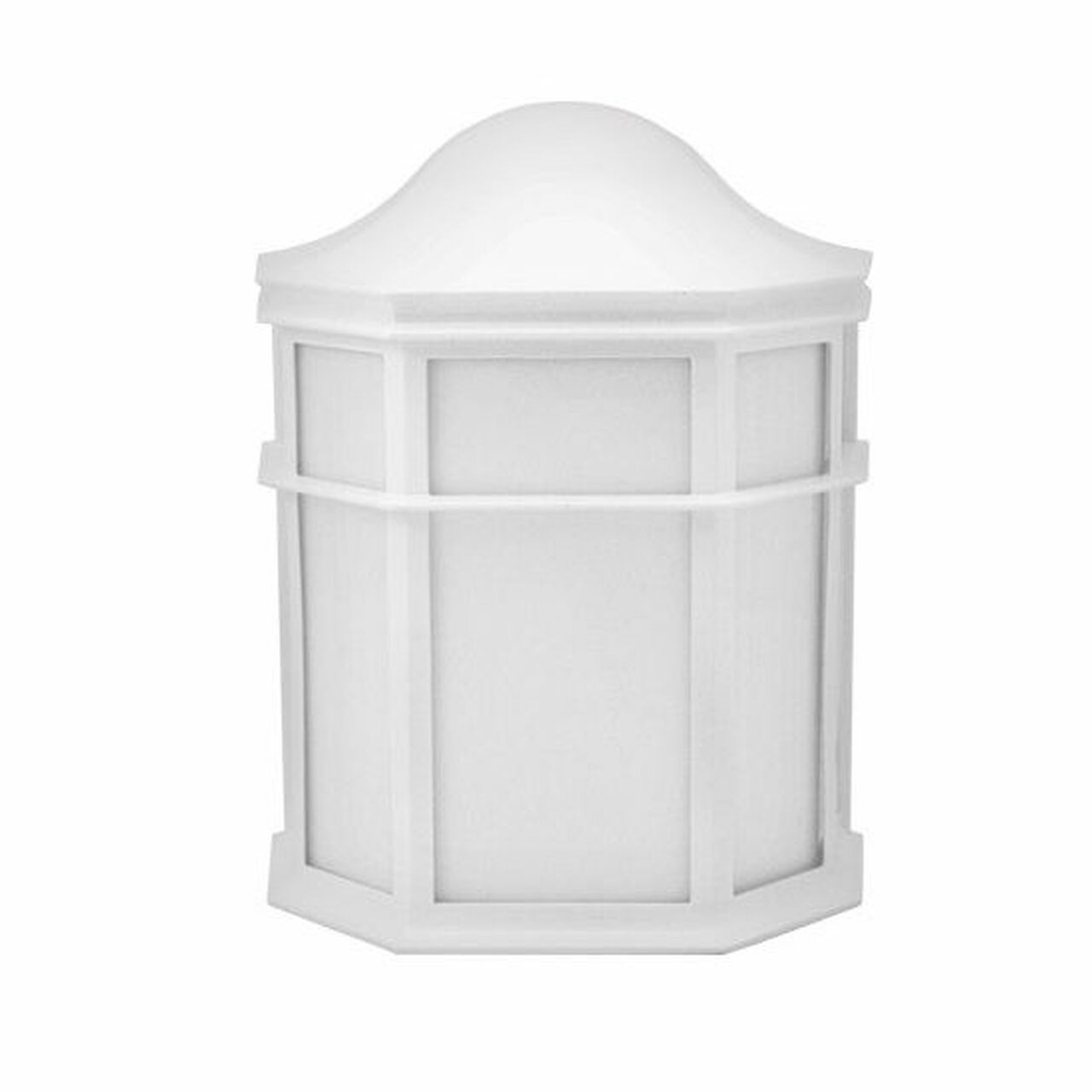 InconLighting 34211-13LED-120-40K 13W LED White Closed Top Open Bottom Outdoor
