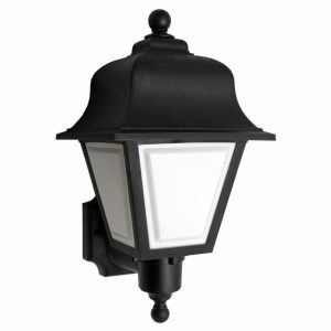 Incon Lighting 33615-13LED-120-40K 60W Equal 4000K LED Traditional Black Lantern Wall Mount