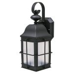 Incon Lighting 31965-LED Black LED Front Entrance Outdoor Wall Light
