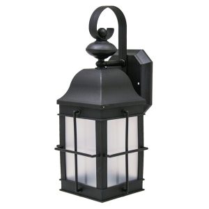 Incon Lighting 31965-LED Black LED Front Entrance Outdoor Wall Light
