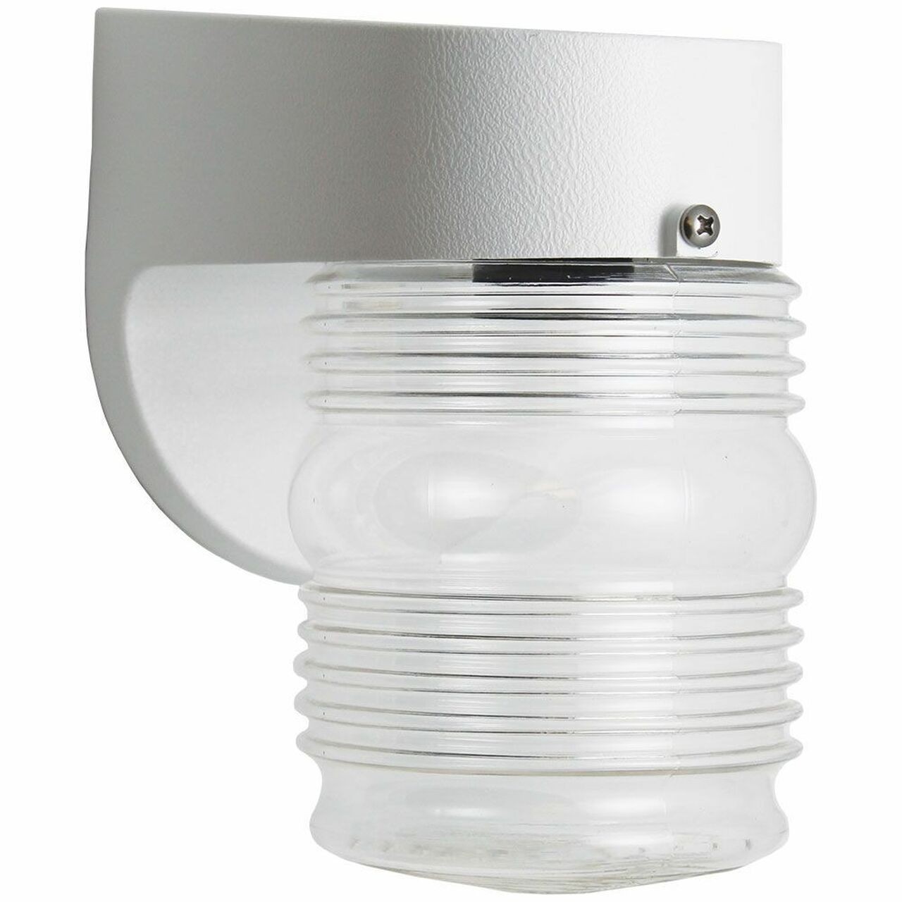 Incon Lighting 30391-9LED-40K LED Mason Jar White Wall Mount 11.3W