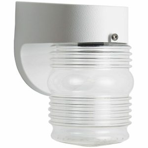 Incon Lighting 30391-13LED-120-40K LED Mason Jar White Wall Mount 13W