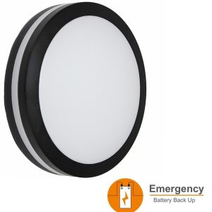 Incon Lighting 19015-EM Modern Round Outdoor LED Bulkhead