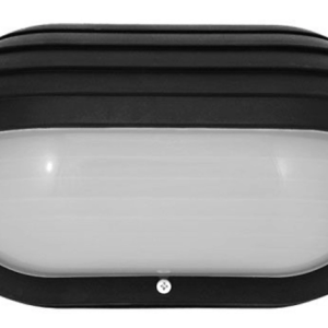 Incon Lighting 33265-13LED-120-30K Black Eyelid Half Oval Outdoor Nautical Integrated LED