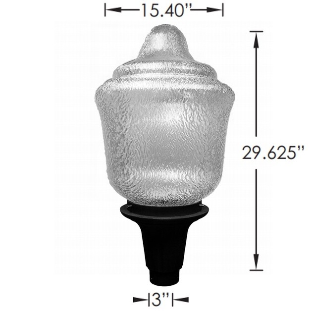 Incon Lighting 87095-45LED-40K LED Municipal Antique Pole Street Light Fixture