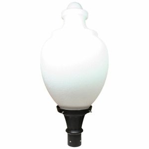 Incon Lighting 87215-20LED-40K White Acorn LED Decorative Post Top Street Lantern 4000K