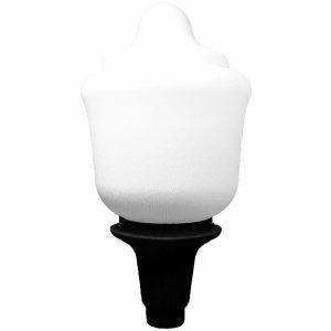 Incon Lighting 87015-45LED-50K LED Lamp Post Top Decorative Vintage Acorn Globe Light