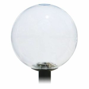 Incon Lighting 81895-27LED-50K 100W HID Equal LED Black Post Top Clear 18" Globe Fixture 5000K