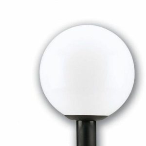 Incon Lighting 81815-20LED-40K 50-70W HID Equal LED Black Post Top White 18" Globe Fixture 4000K