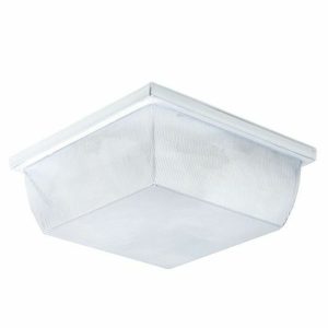 Incon Lighting 1819LX1-23LED-120-40K 23W LED White Housing Clear Prismatic Polycarbonate Lens Utility Light 4000K