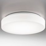 Incon Lighting 11111-17LMV-30K White Drum Flush Mount LED Light Fixture 17W 3000K