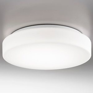 Incon Lighting 11111-17LMV-30K White Drum Flush Mount LED Light Fixture 17W 3000K