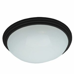 Incon Lighting 11515-18LED-30K 16" 22W LED Decorative Black Ring White Acrylic Lens Indoor Ceiling Light 3000K