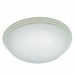 Incon Lighting 11561-13LED-120-40K 16" 13W LED Decorative White Ring Frosted Ribbed Acrylic Lens Indoor Ceiling Light 4000K
