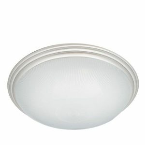 Incon Lighting 11667-34LED-30K 20" 34W LED Decorative Ultra Chrome Ring Frosted Acrylic Lens Indoor Ceiling Light 3000K