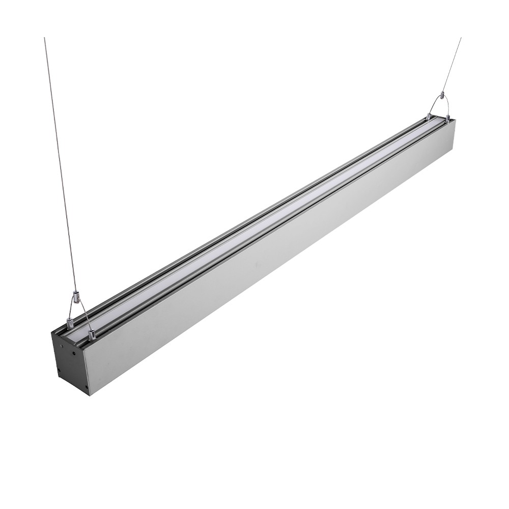 Euri Lighting EUD4-50W103SW-S LED Linear Suspended Silver Up/Down Light
