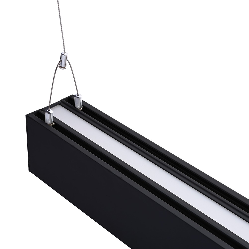 Euri Lighting EUD4-50W103SW-B LED Linear Suspended Black Up/Down Light