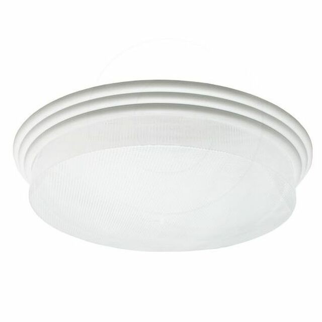 Incon Lighting 11791-14LED-120-30K 14W LED Elegant White Ring Clear Prismatic Acrylic Lens Indoor Ceiling Light 3000K 1