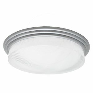 Incon Lighting 11797-13LED-120-40K 13W LED Elegant Ultra Chrome Ring Clear Prismatic Acrylic Lens Indoor Ceiling Light 4000K