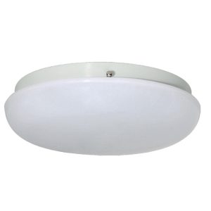 Incon Lighting 16111-13LED-120-30K 11" Low Profile White Mushroom Flush Mount LED Light Fixture