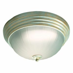 Incon Lighting 17168-13LED-120-30K 13W LED Gold Pewter Round Decorative Light Fixture 3000K
