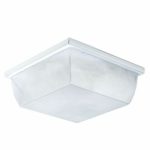 Incon Lighting 1819LX1-13LED-120-40K 13W LED White Housing Clear Prismatic Polycarbonate Lens Utility Light 4000K 1