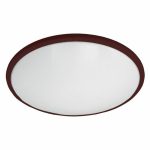 Incon Lighting 19613-14LED-120-30K 14W LED Medium Brushed Rust Acrylic Low Profile Round Light Fixture 3000K 1