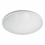 Incon Lighting 19711-23LED-120-30K 23W LED Large White Acrylic Low Profile Round Light Fixture 3000K